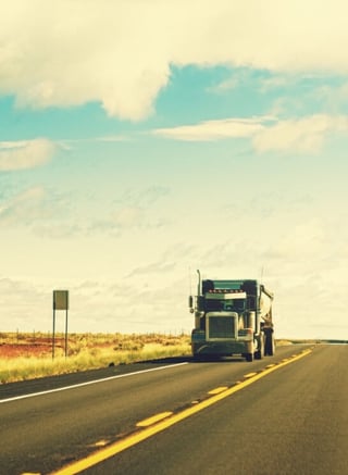 Semi on empty highway - general liability insurance