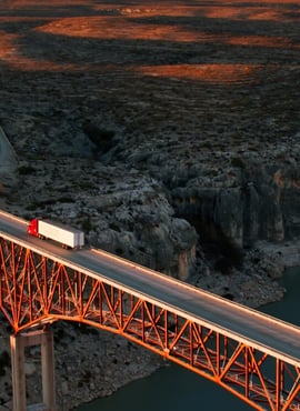 Semi on empty bridge - owner-operator insurance